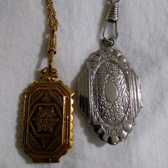 Jewelry - Two vintage locket necklaces